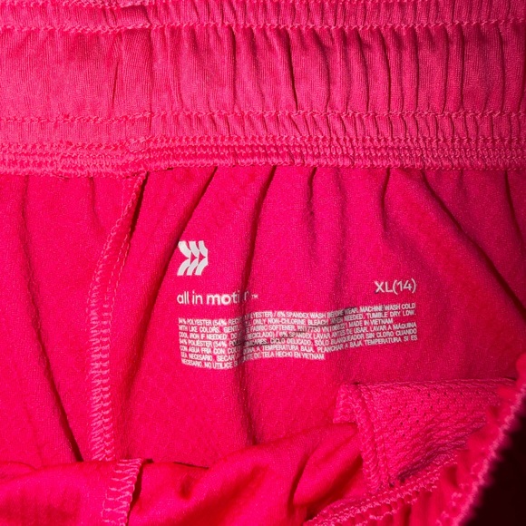 NWT All In Motion Girls Youth Pink Shorts - Picture 5 of 5